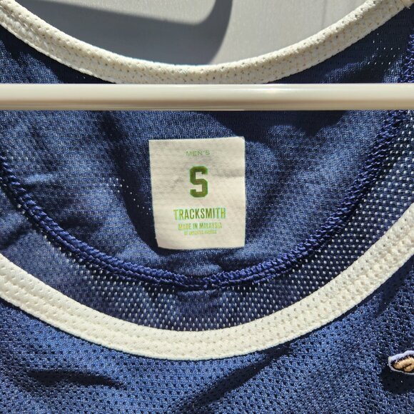 Tracksmith Van Cortlandt Singlet - Mens S - Navy - Picture 3 of 5